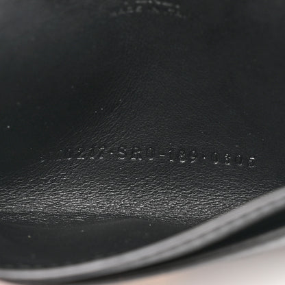 Fendi Vitello Liberty Studded Fold Over Card Holder Black 7 of 9