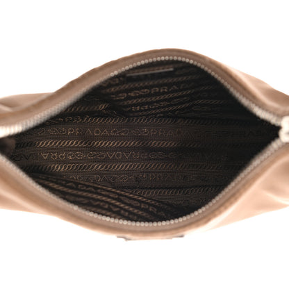 Prada Tessuto Nylon Saffiano Re-Edition 2005 Shoulder Bag Cacao 5 of 16