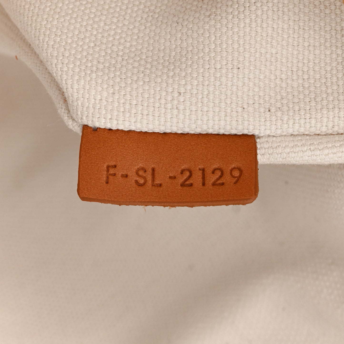 Canvas Calfskin Horizontal Cabas Natural Tan