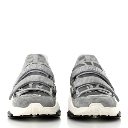 Christian Dior Technical Fabric Nylon Camouflage Womens D-Wander Sneakers 41 Silver 2 of 8