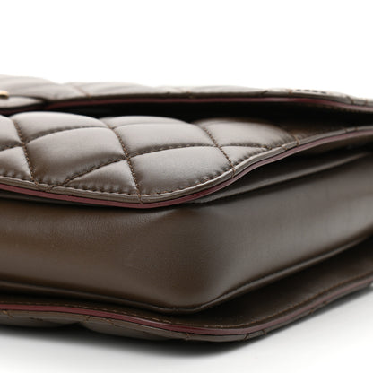 Chanel Glazed Calfskin Quilted Large Perfect Edge Flap Kaki 10 of 10