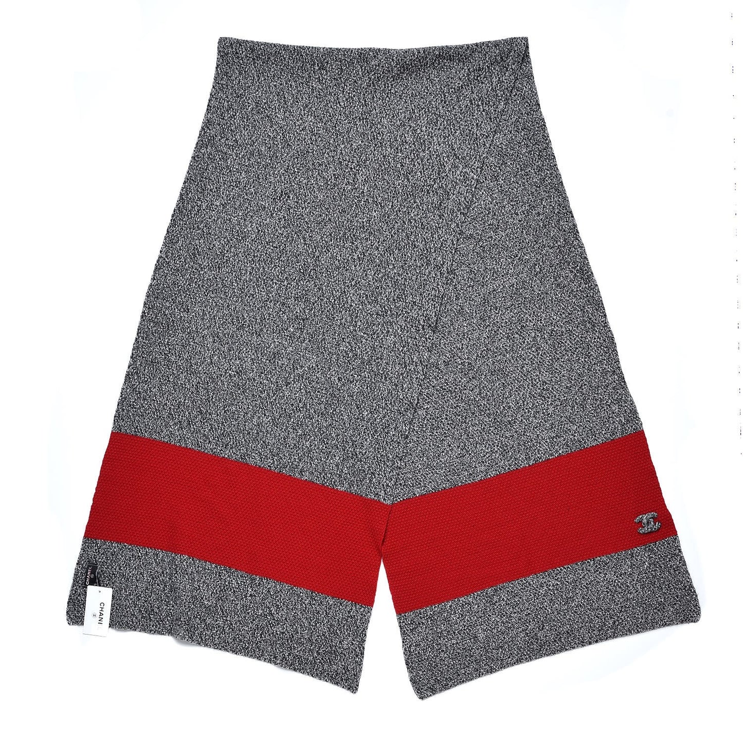 Cashmere CC Stole Grey Red