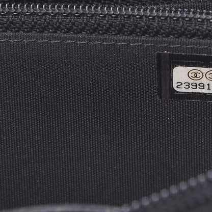 Chanel Lambskin Quilted Small Boy Zip Around Wallet Black 7 of 13