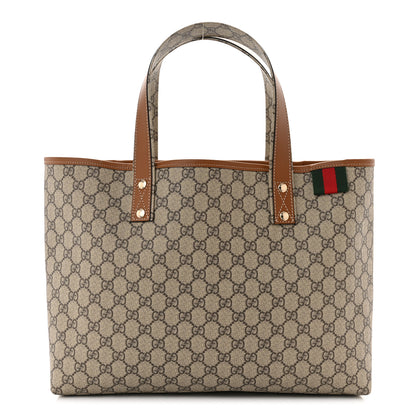 Gucci GG Plus Monogram Medium Signature Web Loop Tote Brown 1 of 10
