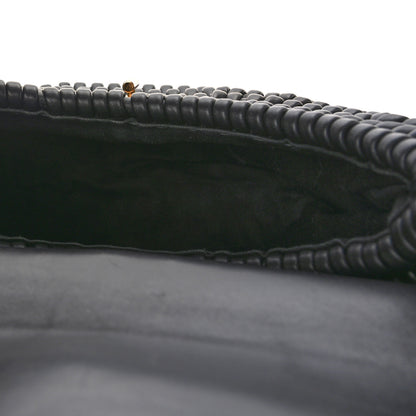Tom Ford Calfskin Woven T-Twist Crossbody Black 5 of 10
