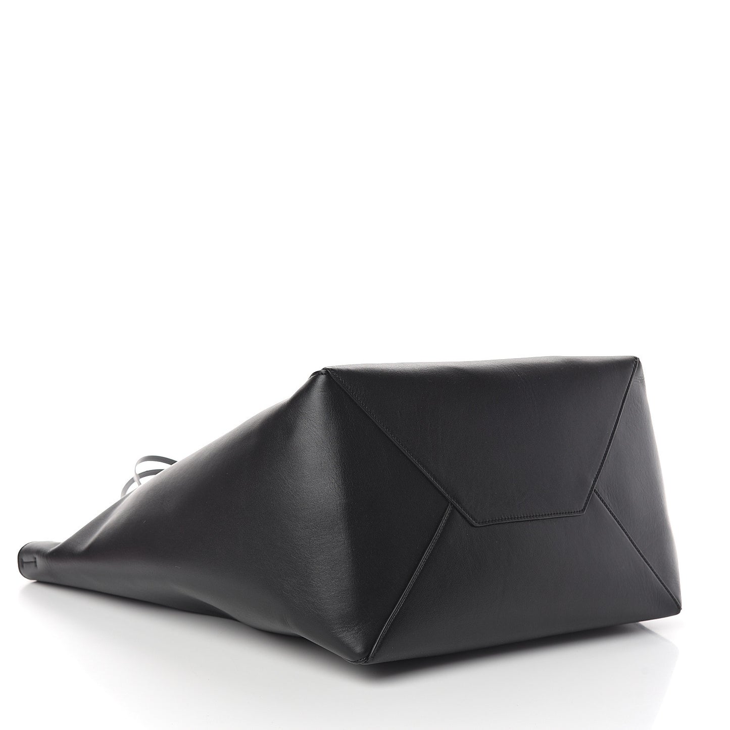 Calfskin Large Clasp Cabas Black