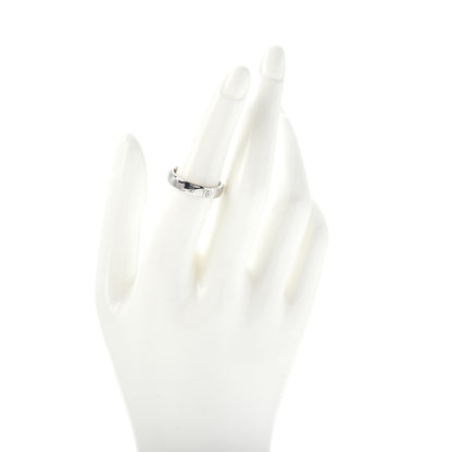 Cartier 18K White Gold 4mm Happy Birthday Band Ring 53 6.25 2 of 4