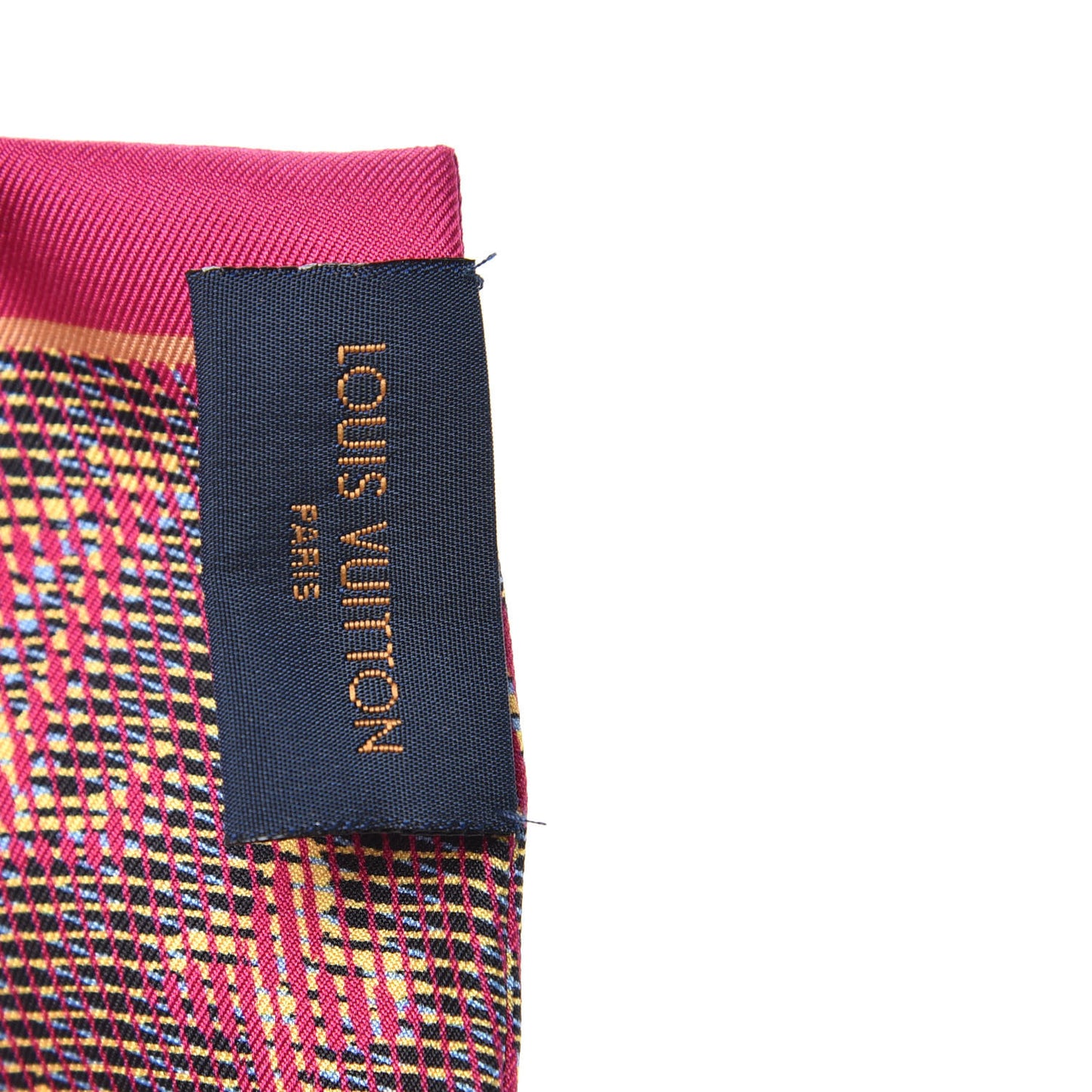 Silk Monogram Damier Pop Print Bandeau Pink
