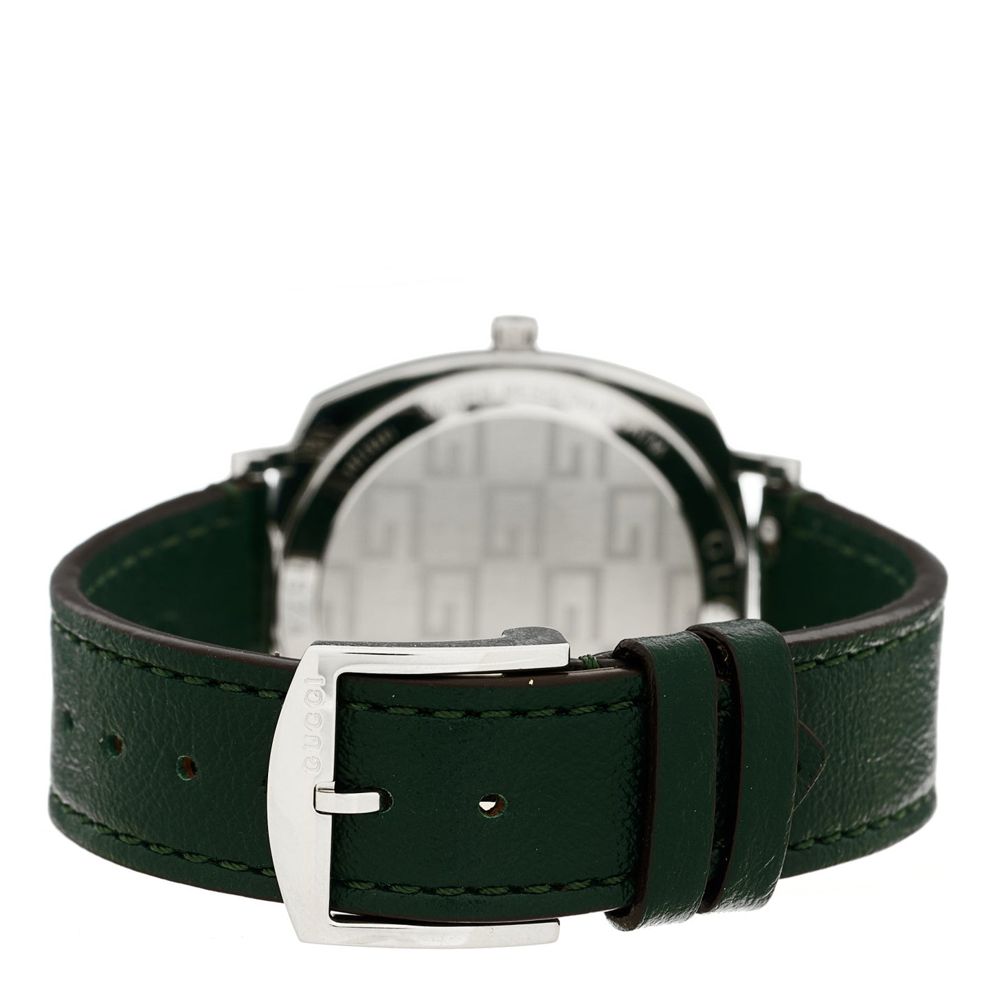 Stainless Steel Calfskin 35mm Grip Quartz Watch Green