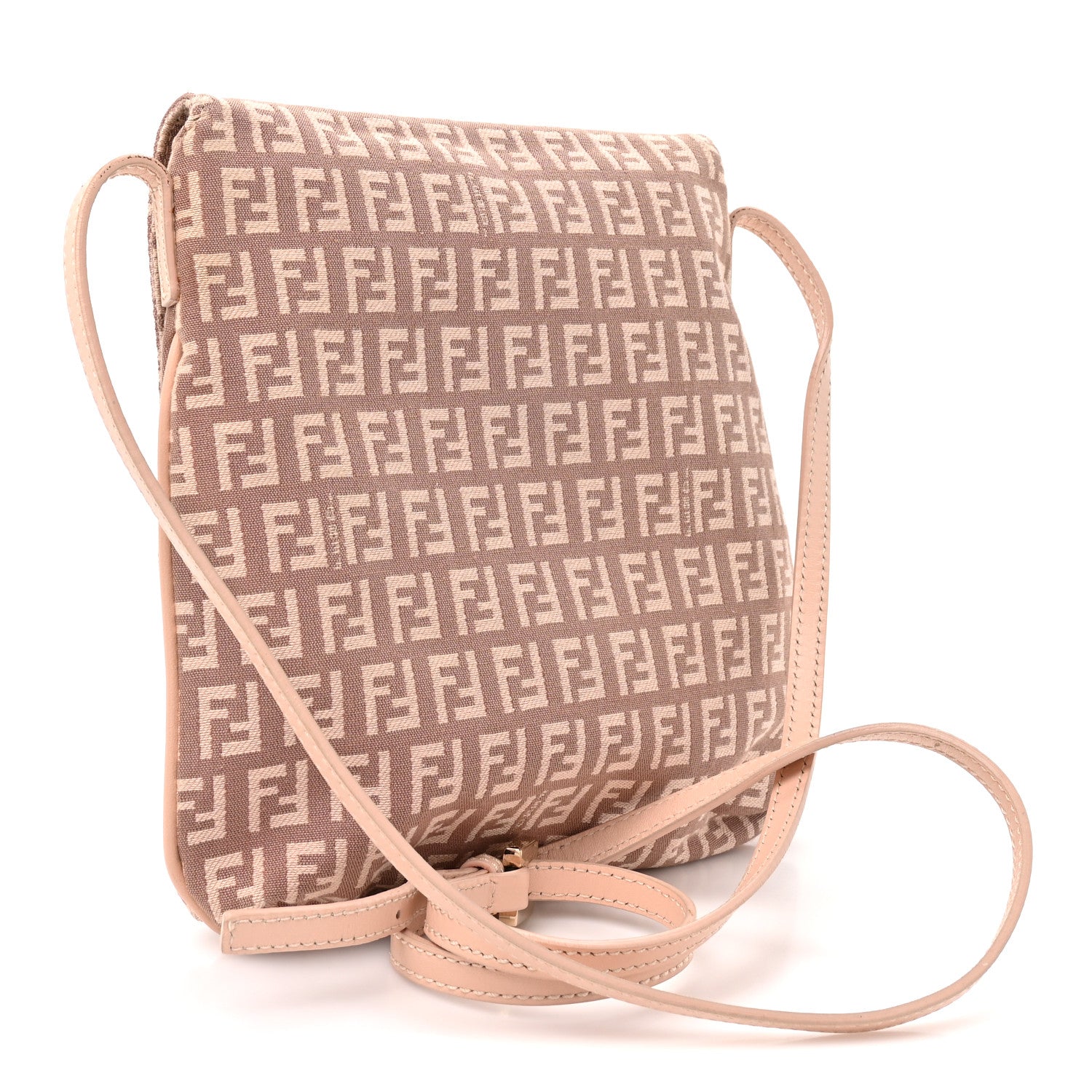Fendi Zucchino Vitello Tube Messenger Bag Cipria Teint Cipria 3 of 12