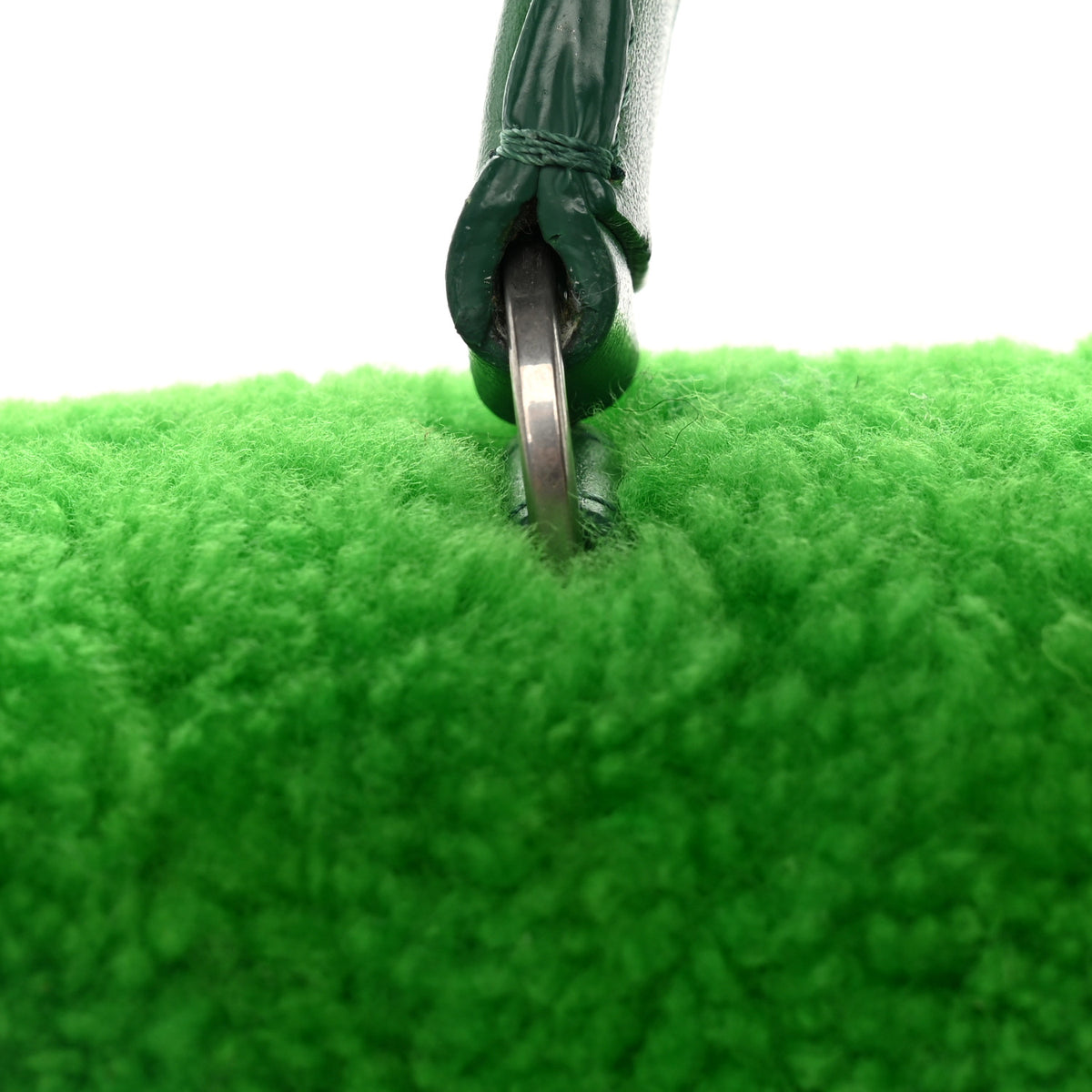 Shearling Calfskin Jitney 2.8 Bag Green