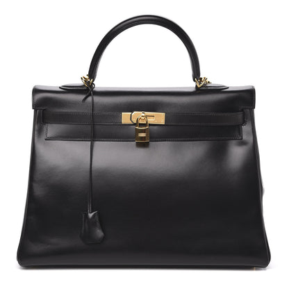 Hermes Box Kelly Retourne 35 Black 1 of 11