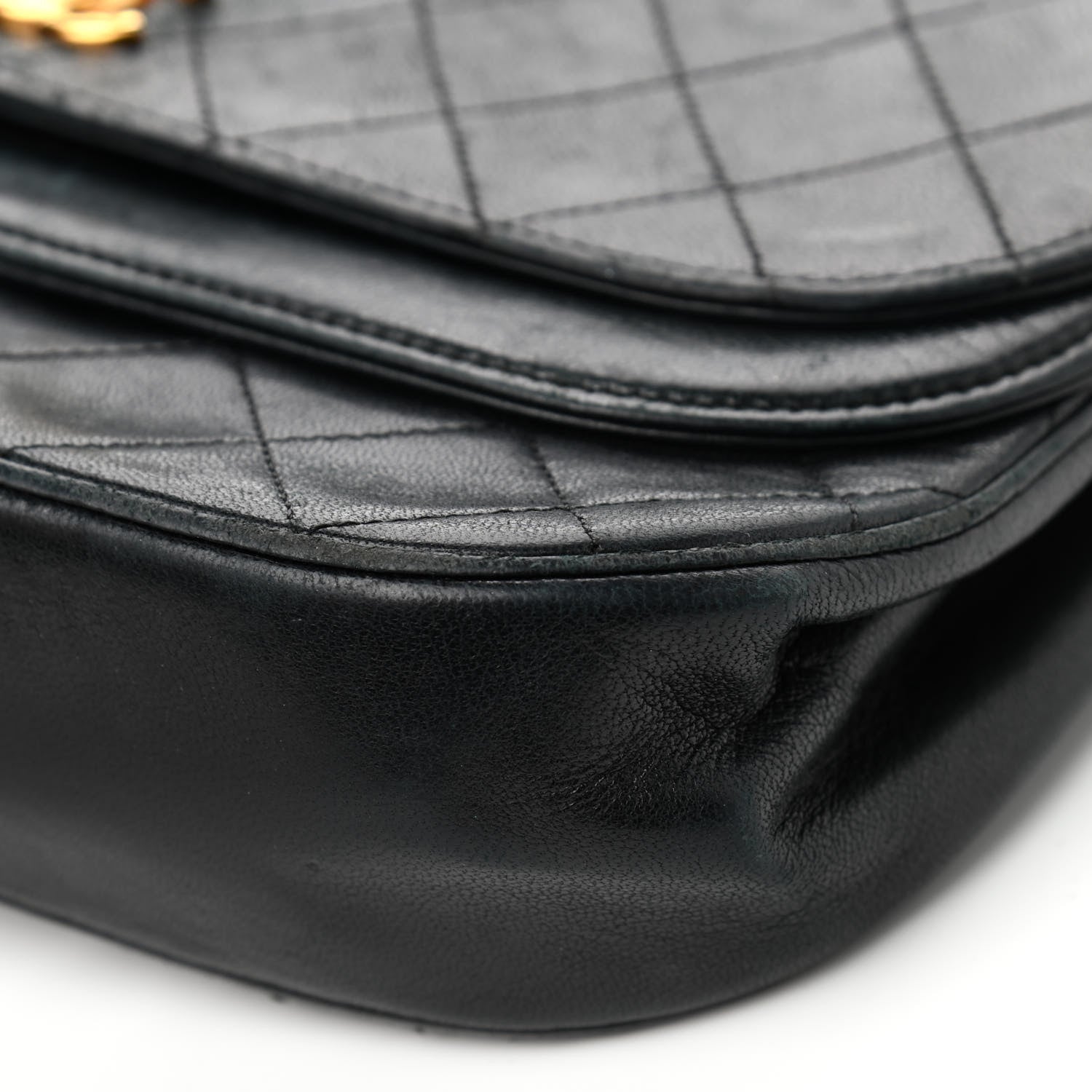 Chanel Lambskin Quilted Medium Double Flap Black 10 of 18