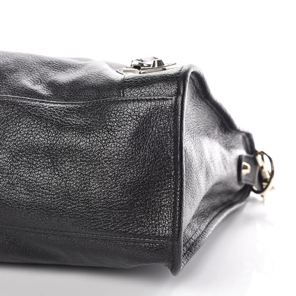 Balenciaga Chevre Gold Metallic Edge Hardware City Black 6 of 10