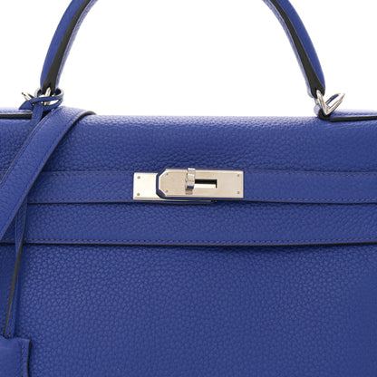 Hermes Togo Kelly Retourne 32 Bleu Electrique 8 of 12