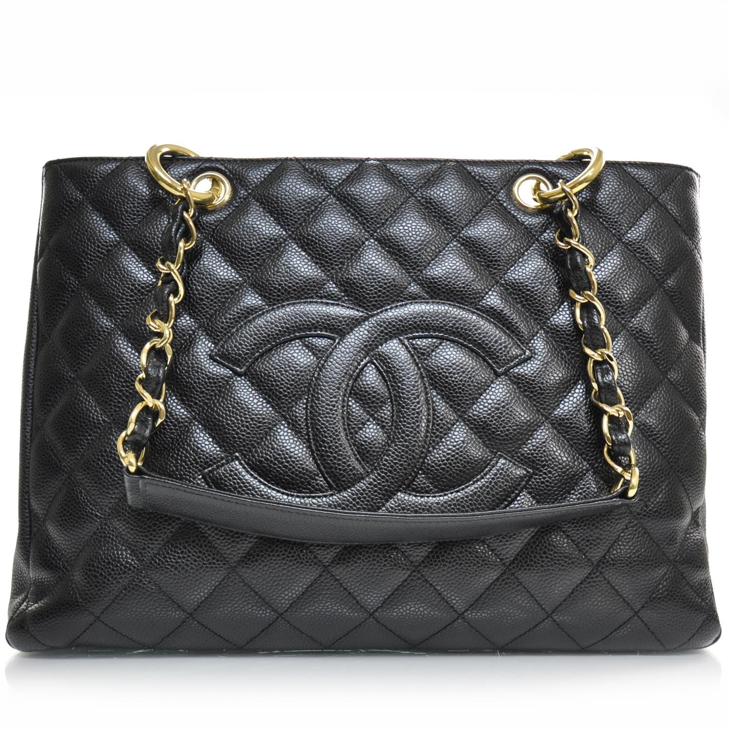 Chanel Caviar Quilted Grand Shopping Tote GST Black 1 of 9