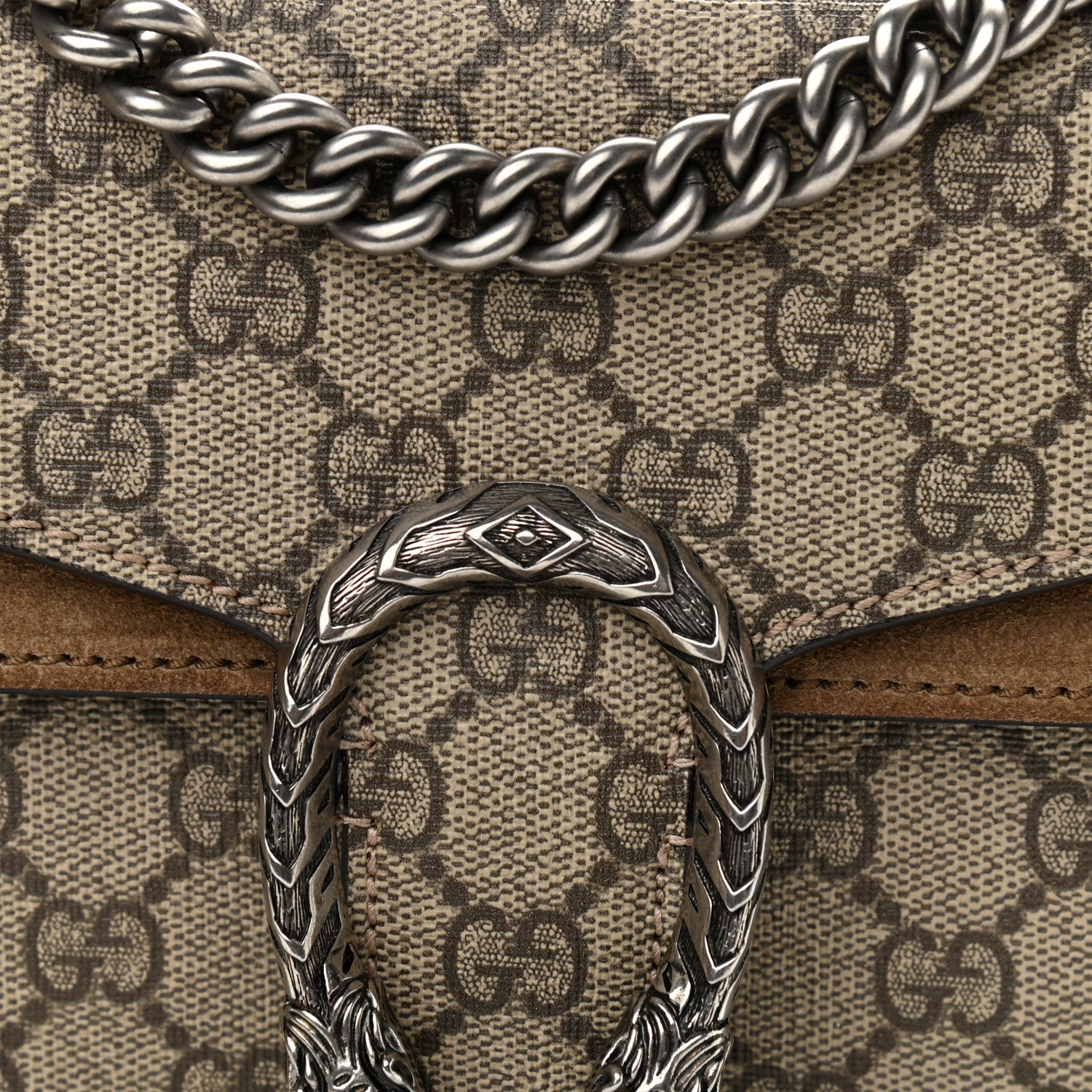 Gucci GG Supreme Monogram Mini Dionysus Shoulder Bag Taupe 8 of 13