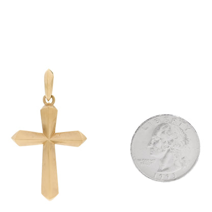 David Yurman 18K Yellow Gold XL Roman Cross Enhancer Pendant 2 of 4