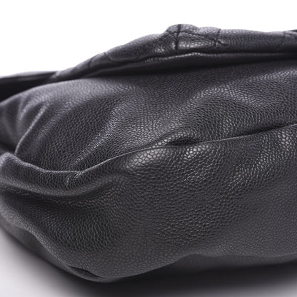 Chanel Glazed Caviar Coco Rider Flap Hobo Dark Grey 5 of 11