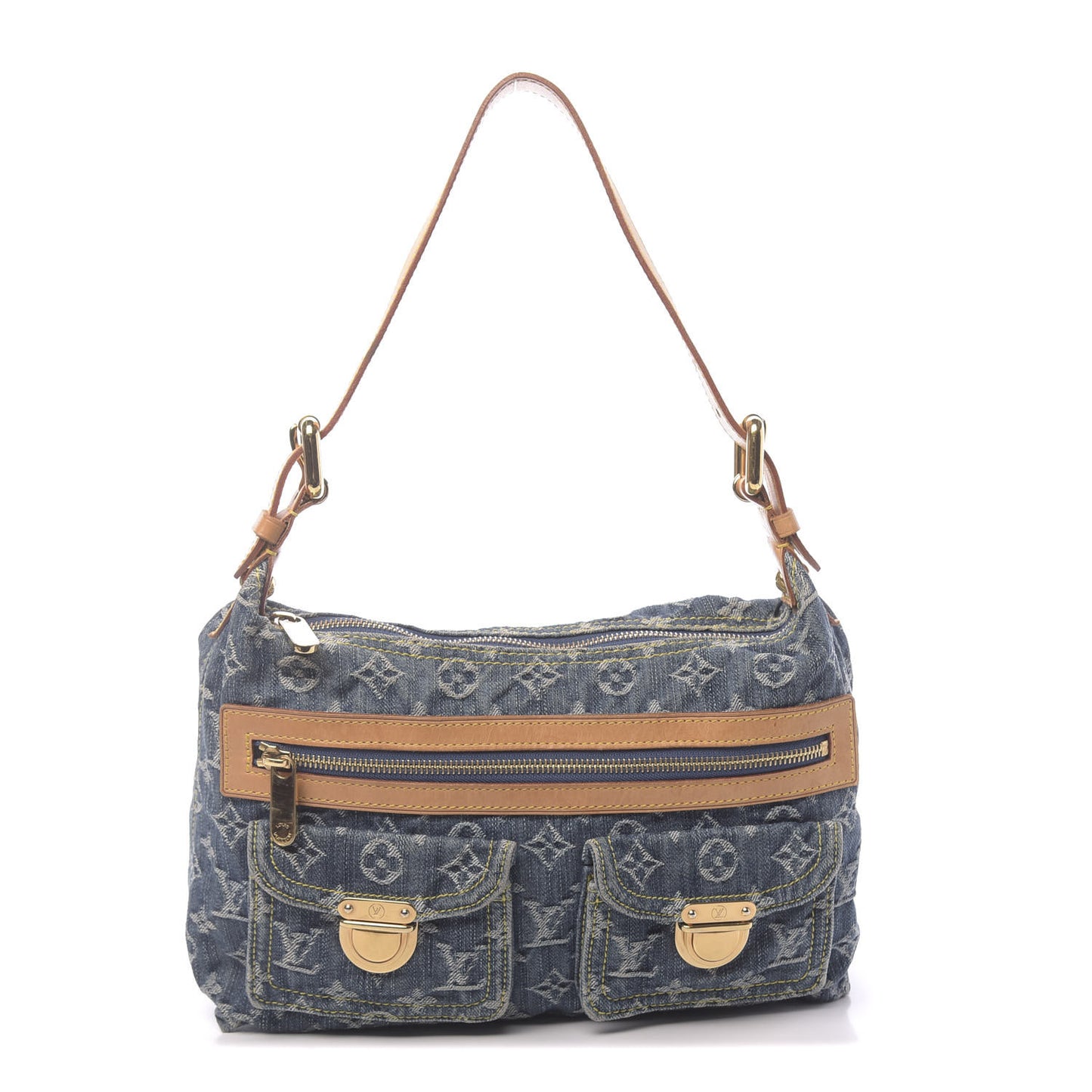 Monogram Denim Baggy PM Blue