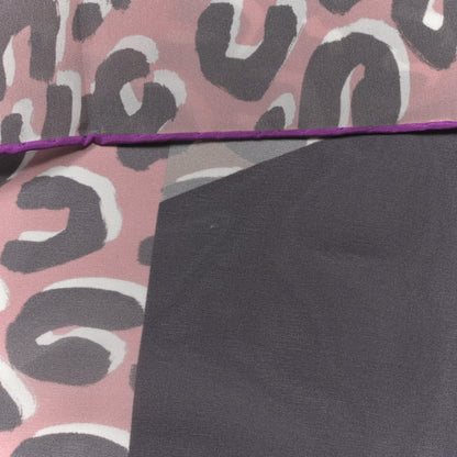 Louis Vuitton Silk Leopard V Giant Square Stole Scarf Rose 4 of 4