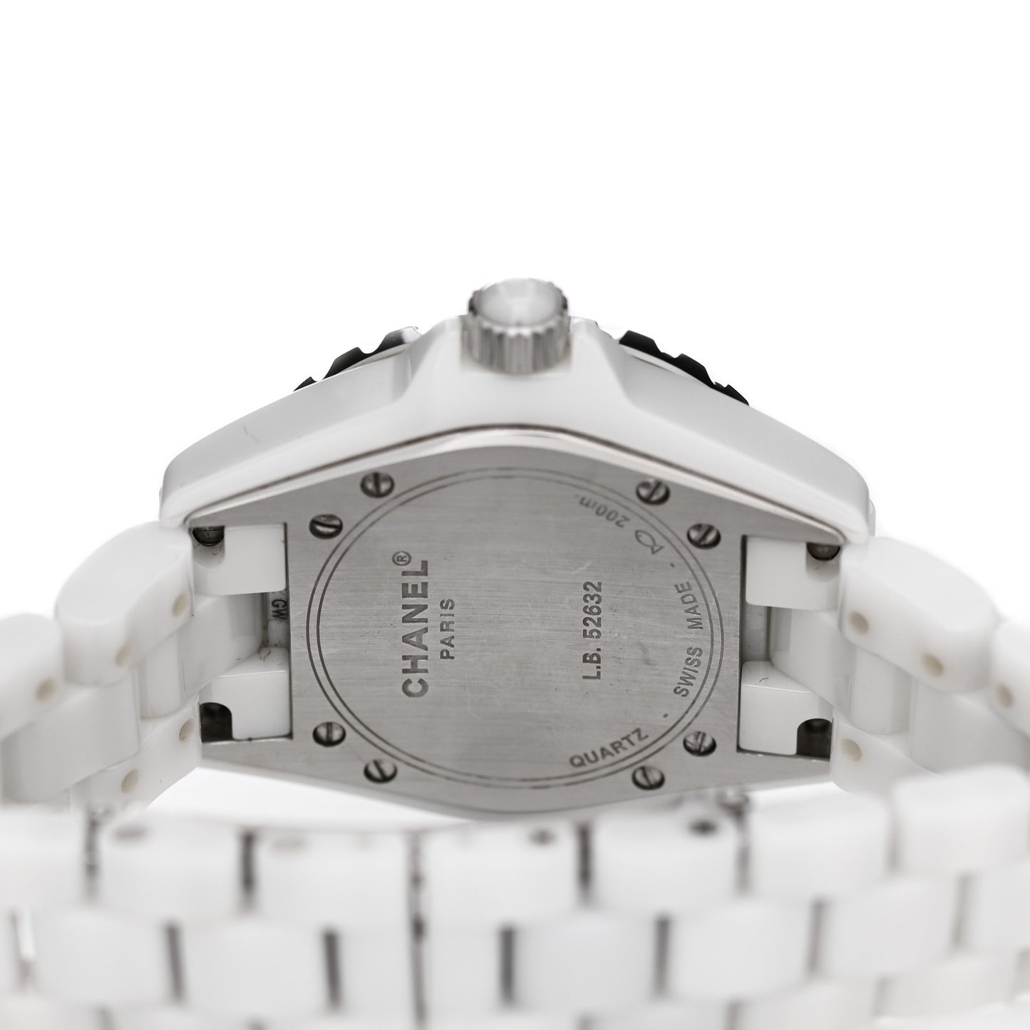 Stainless Steel Ceramic 33mm J12 Quartz Watch White