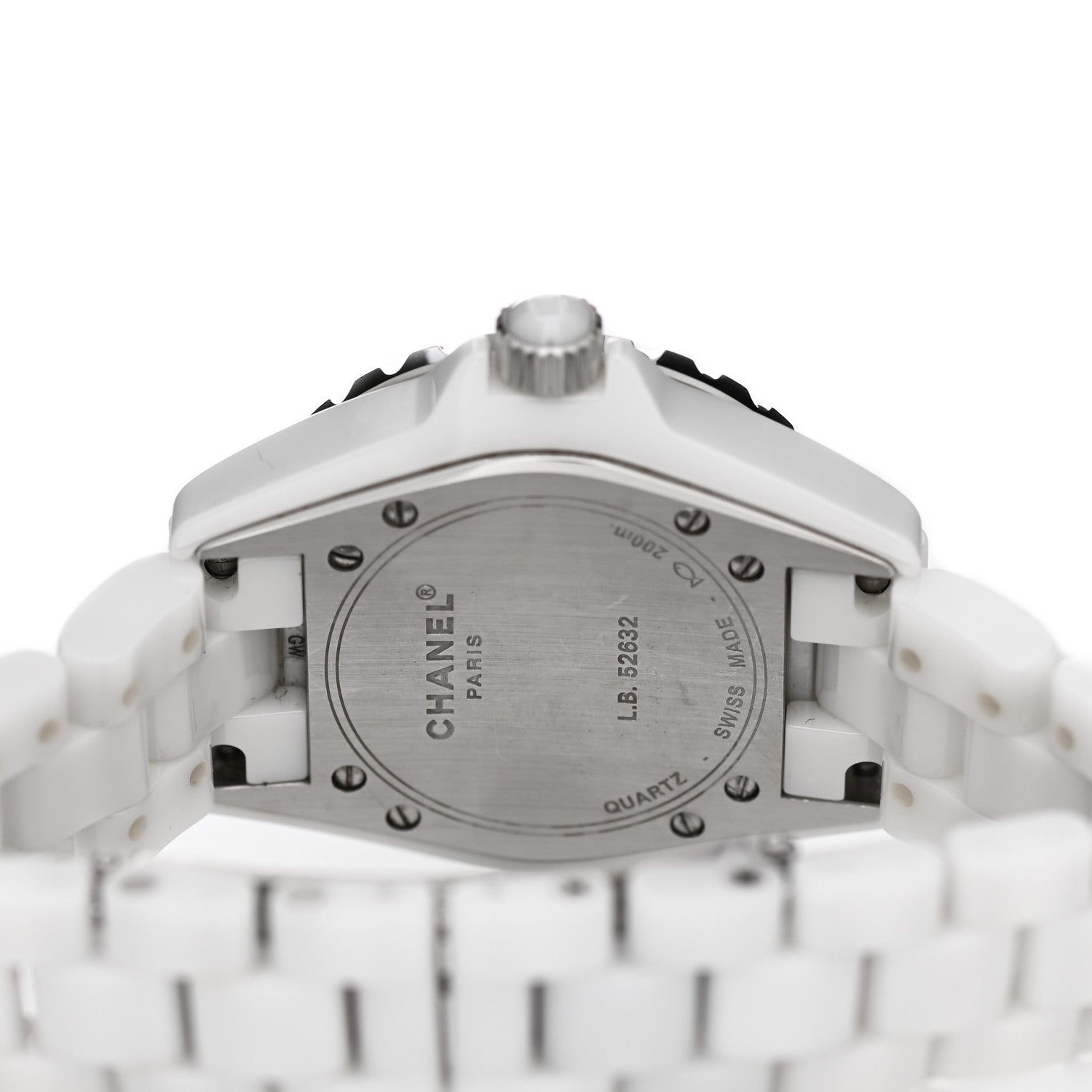 Chanel Stainless Steel Ceramic 33mm J12 Quartz Watch White 4 of 4