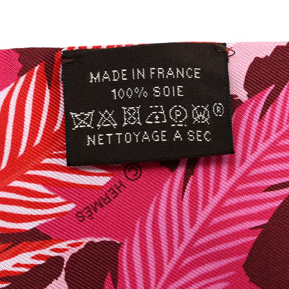 Hermes Silk Jaguar Quetzal Twilly Fuchsia Rose Bordeaux 3 of 5