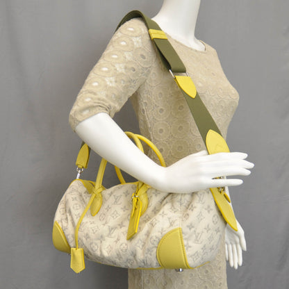 Louis Vuitton Monogram Denim Speedy Round Yellow 2 of 13