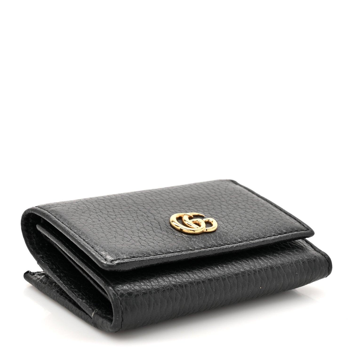 Gucci Dollar Calfskin GG Marmont Wallet Black 4 of 11