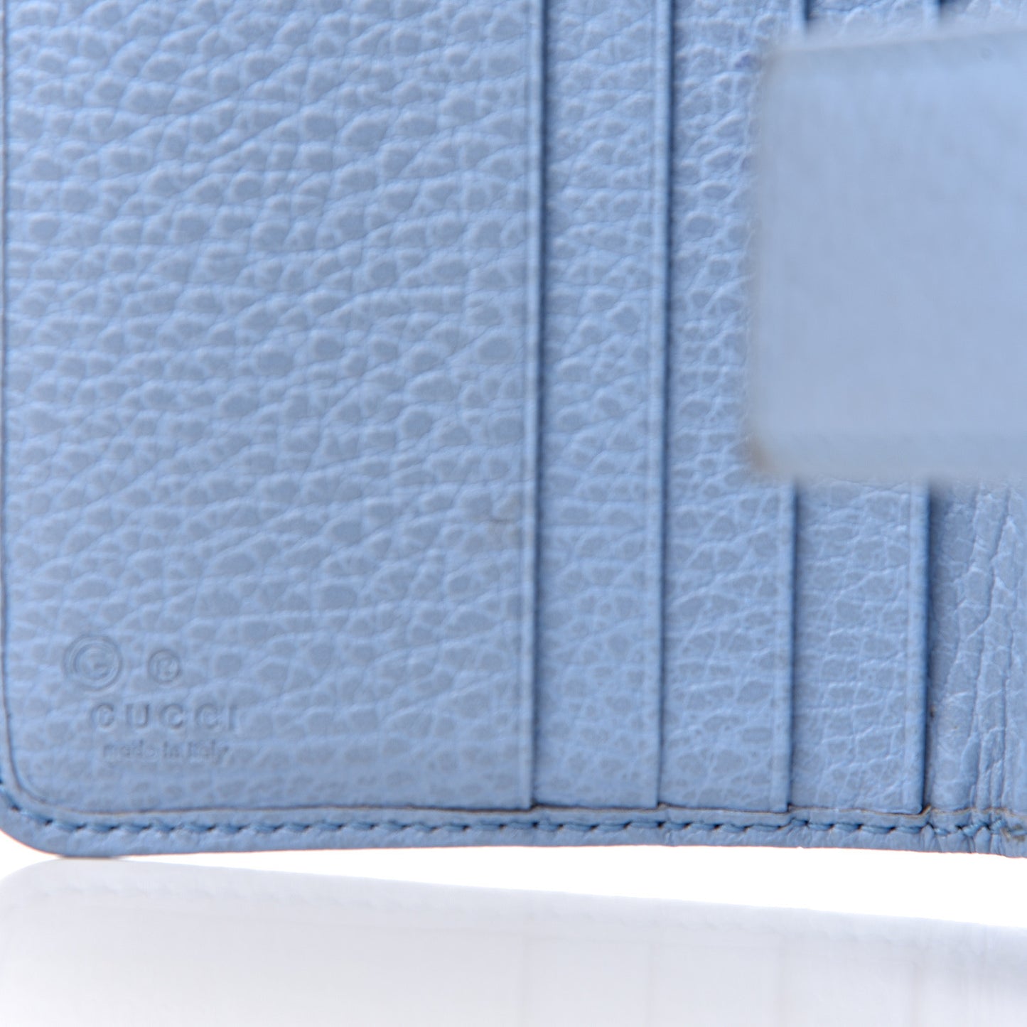 Monogram Dollar Calfskin Zip Around French Flap Wallet Beige Ebony Mineral Blue