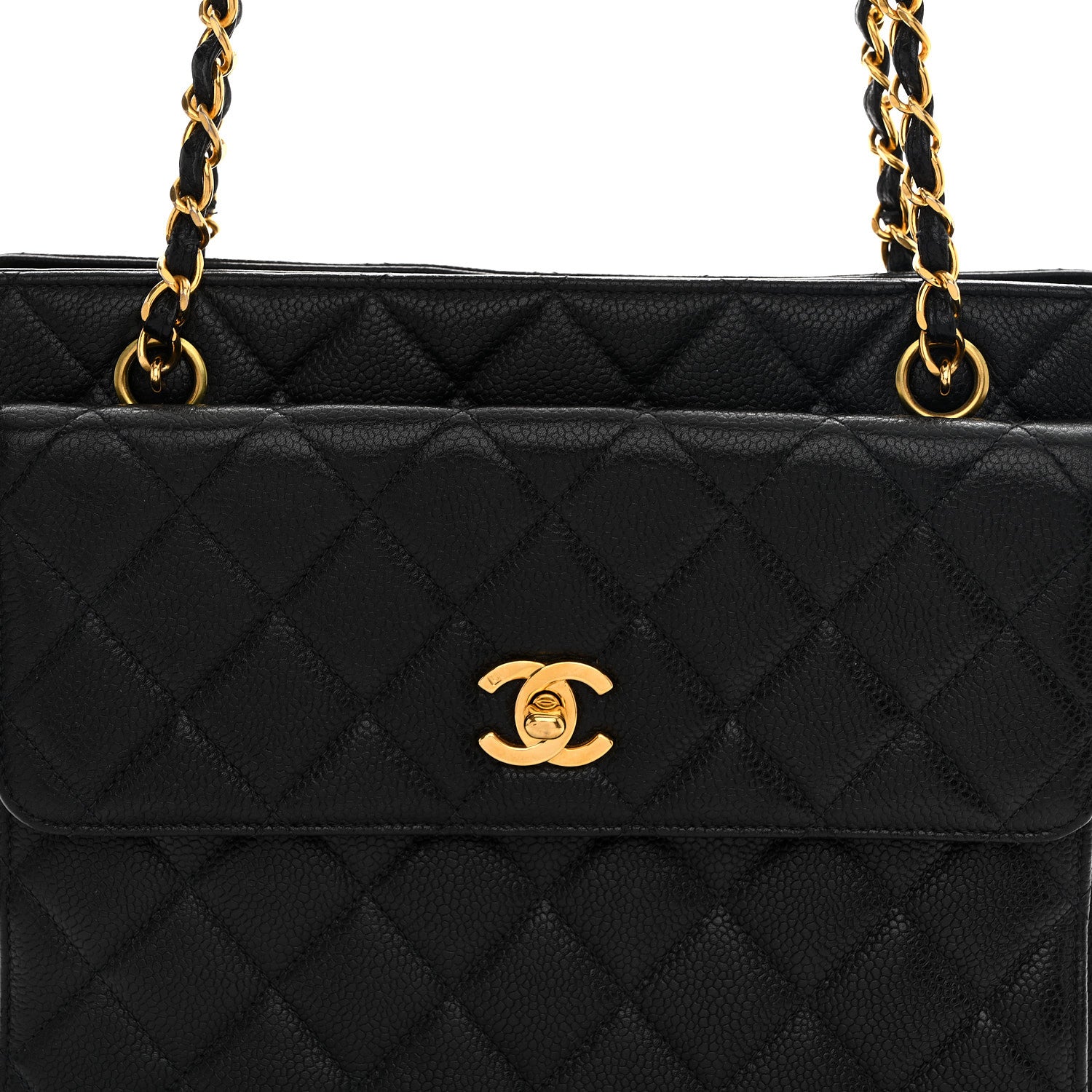 Chanel Caviar Quilted Flap Shoulder Bag Black 9 of 11