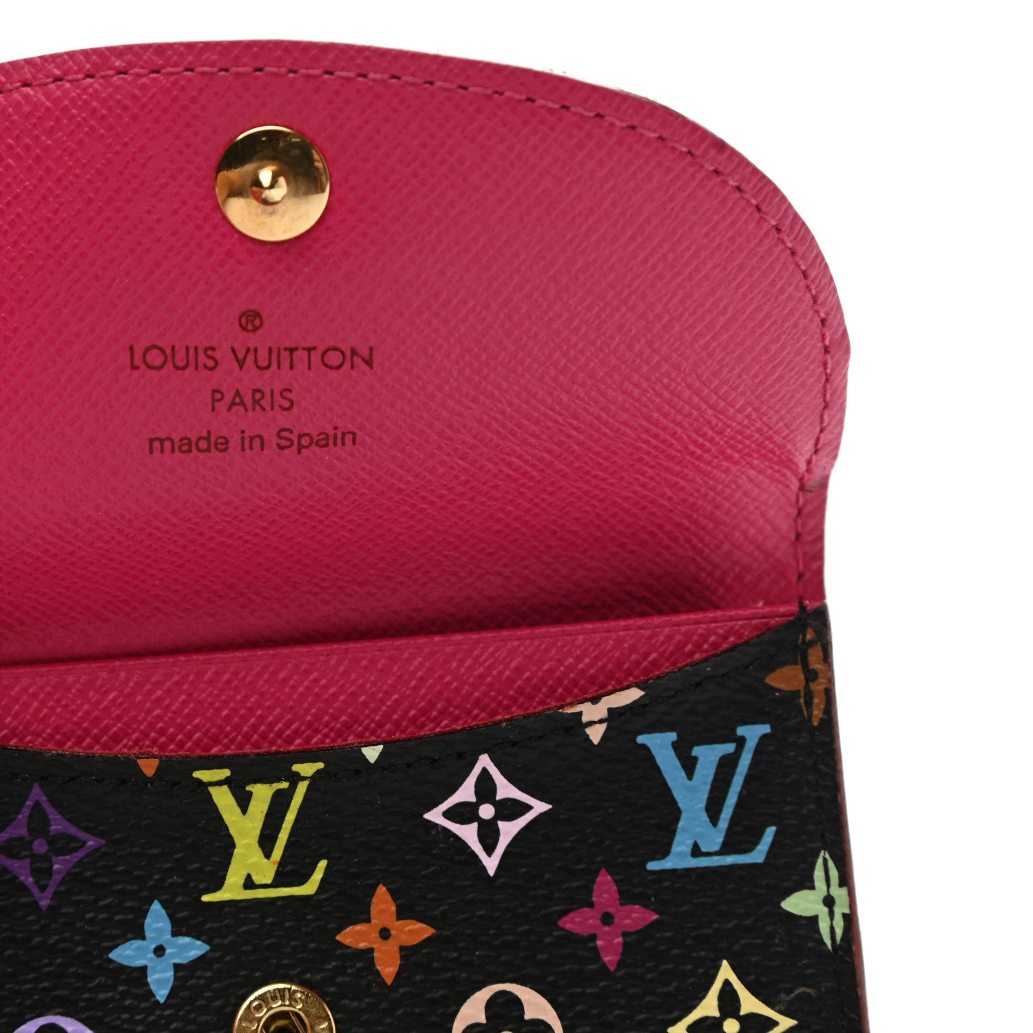 Louis Vuitton Monogram Multicolor Business Card Holder Black Grenade 6 of 7