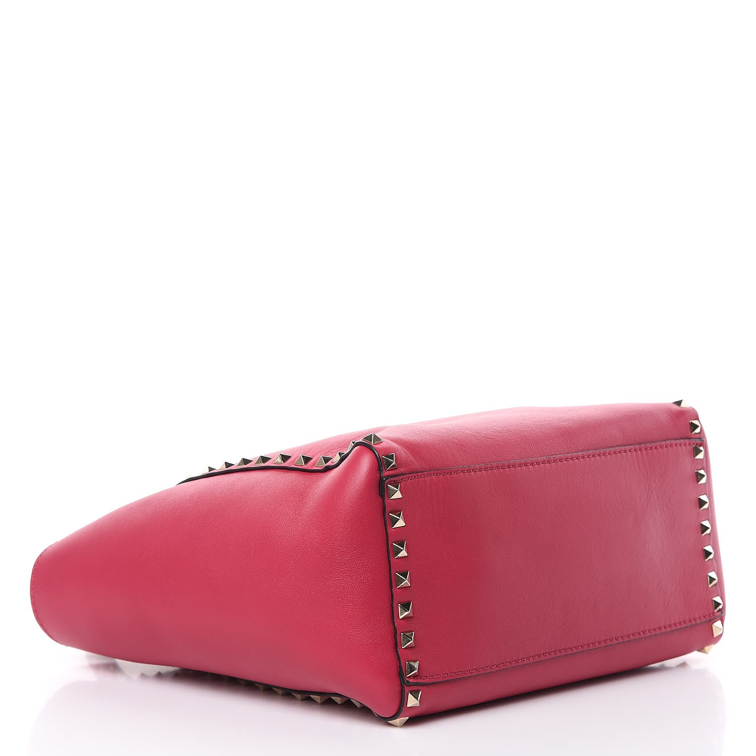 Valentino Garavani Vitello Rockstud Double Handle Tote Cyclamin 4 of 13