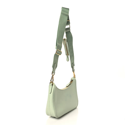 Prada Saffiano Lux Re-Edition 2005 Shoulder Bag Acqua 2 of 11