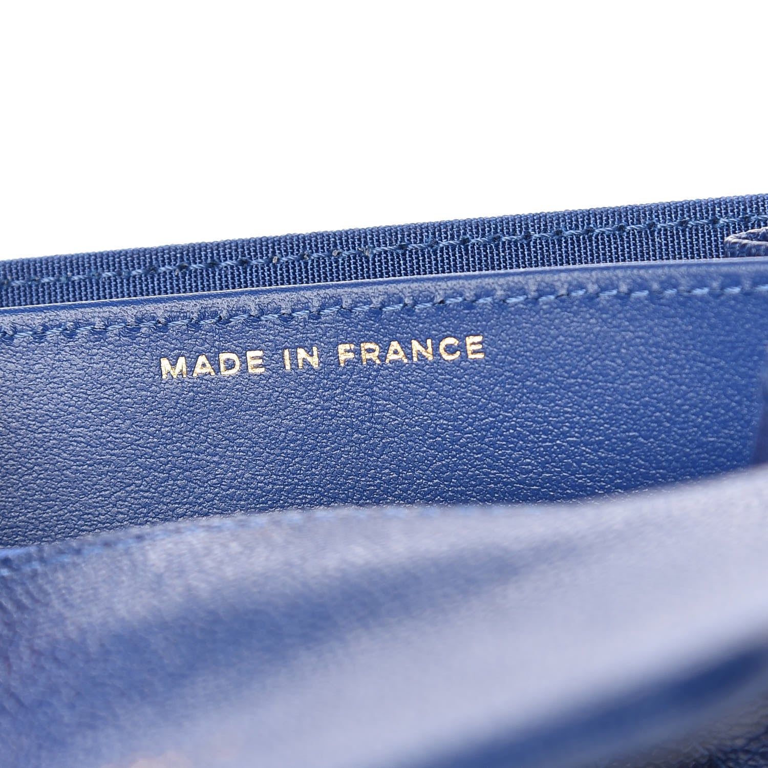 Chanel Caviar Quilted Boy Card Holder Wallet Blue 7 of 8