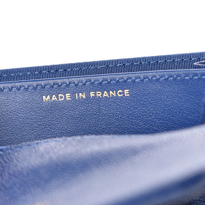 Chanel Caviar Quilted Boy Card Holder Wallet Blue 7 of 8