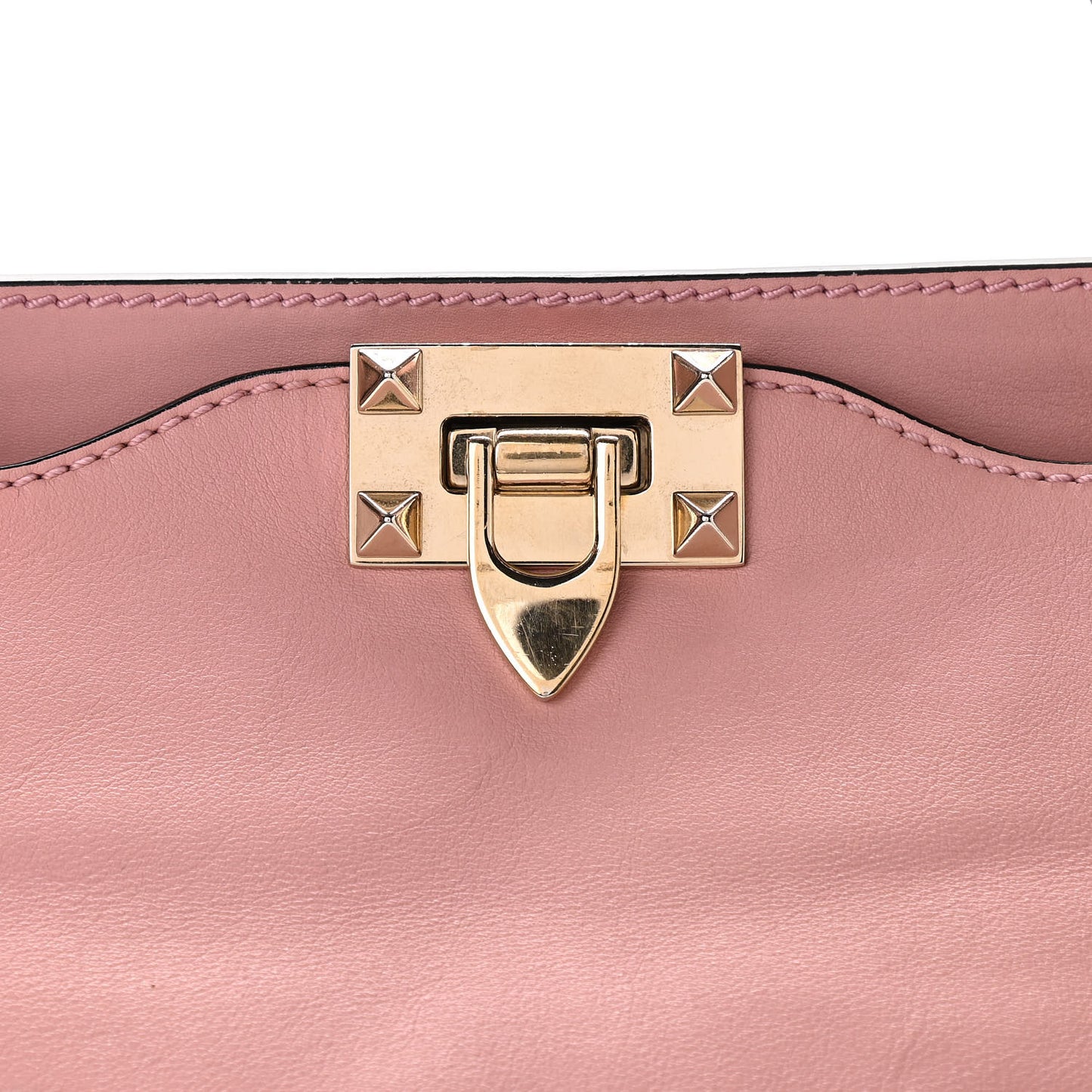 Vitello Medium Rockstud Tote Pop Gardenia