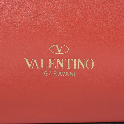 Valentino Garavani Vitello Rockstud Dome Satchel Deep Coral 12 of 16