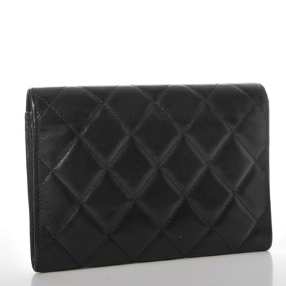 Chanel Calfskin Quilted Cambon Flap Wallet Black 3 of 9