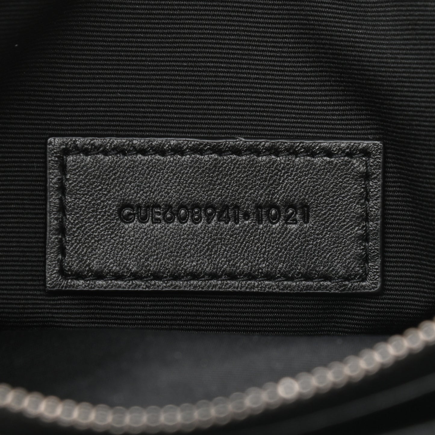 Grained Lambskin Quilted Mini Becky Double Zip Bag Black