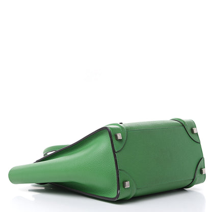 Celine Drummed Calfskin Micro Luggage Mint 4 of 18