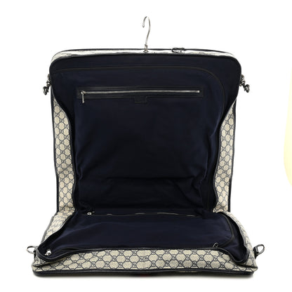 Gucci GG Supreme Monogram Web Savoy Garment Bag Beige Blue 6 of 7