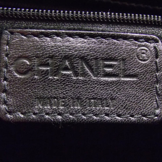 Chanel Velvet Quilted Shoulder Bag Black 8 of 10