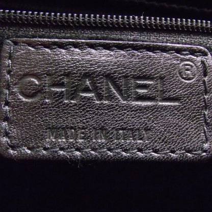 Chanel Velvet Quilted Shoulder Bag Black 8 of 10