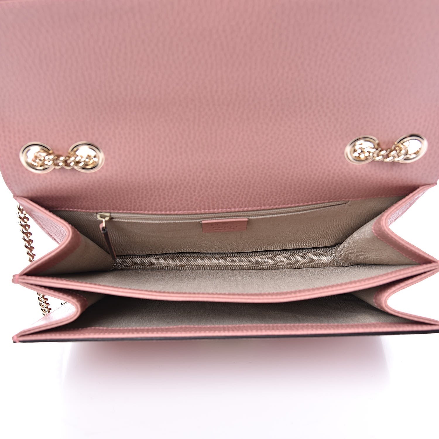 Gucci Dollar Calfskin Interlocking G Shoulder Bag Soft Pink 5 of 10
