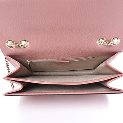 Gucci Dollar Calfskin Interlocking G Shoulder Bag Soft Pink 5 of 10