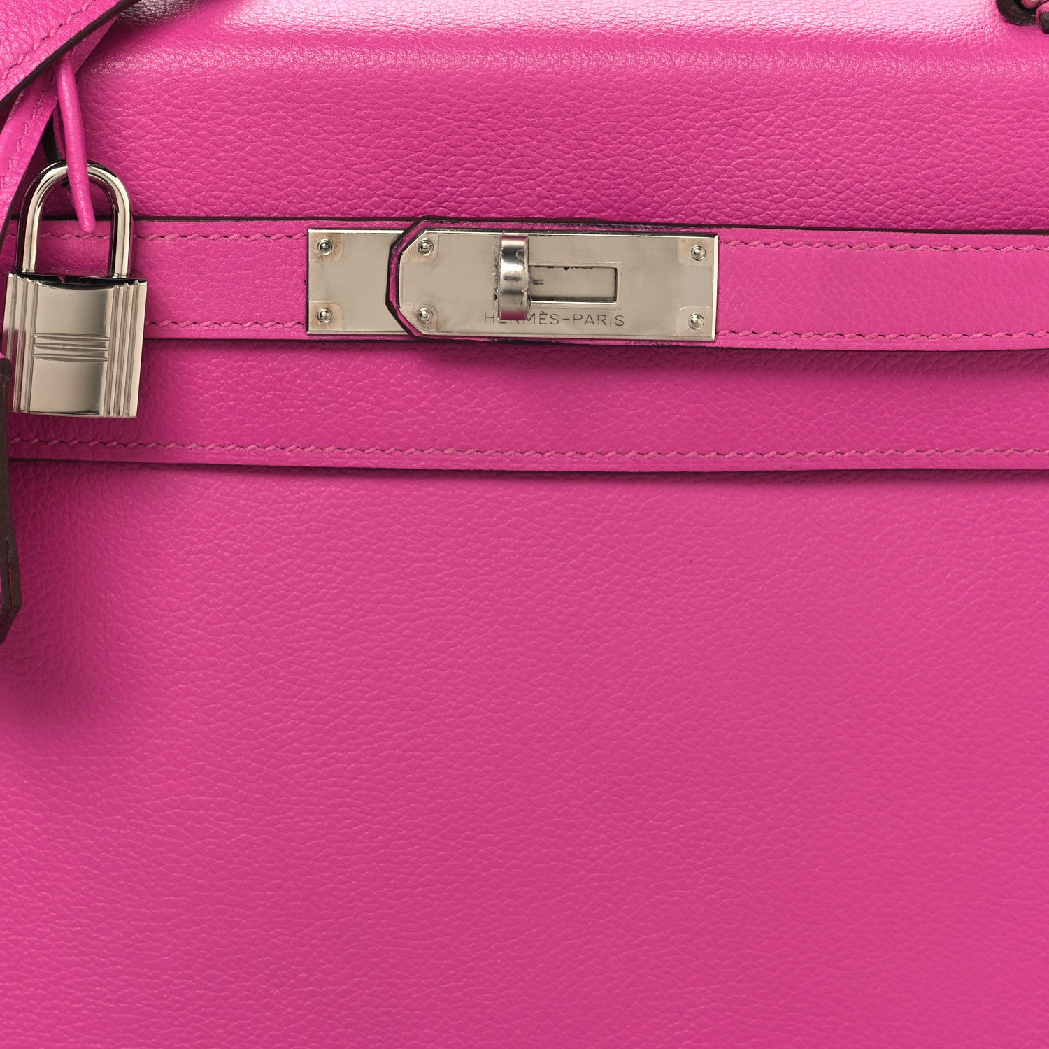 Hermes Evercolor Kelly Retourne 28 Rose Pourpre 8 of 14
