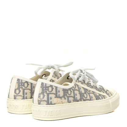 Christian Dior Canvas Oblique Walk'N'Dior Low Top Sneakers 37 Grey Stone 5 of 18