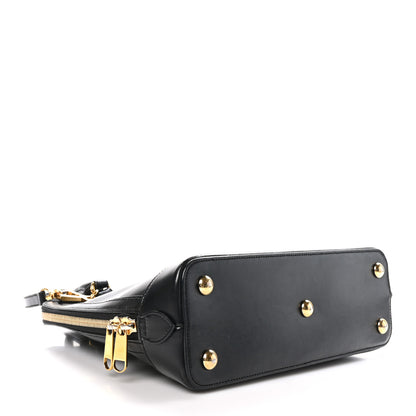 Gucci Boarded Plutone Calfskin Horsebit 1955 Top Handle Bag Black 4 of 11